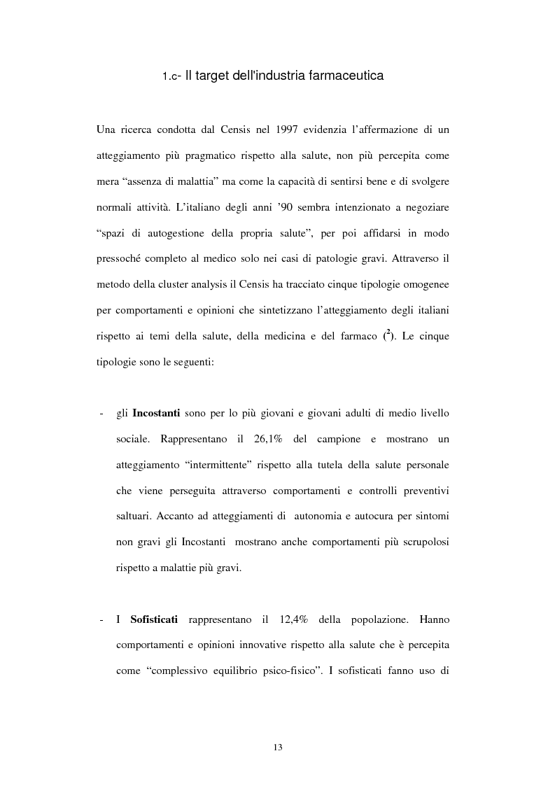 Anteprima della tesi: Comunicazione e immagine nell'industria farmaceutica, Pagina 10