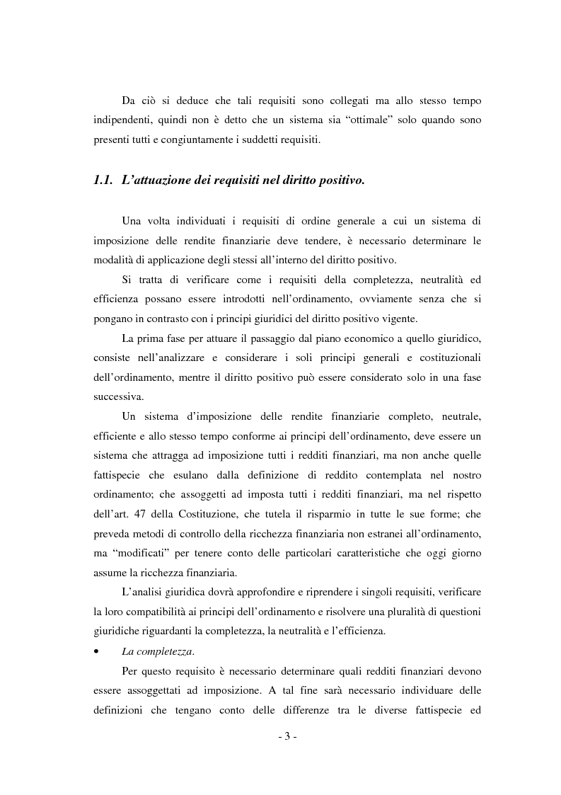 Anteprima della tesi: Il regime di tassazione delle rendite finanziarie, Pagina 3
