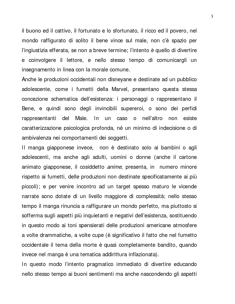 Anteprima della tesi: Lettura psicologica dei manga, Pagina 3