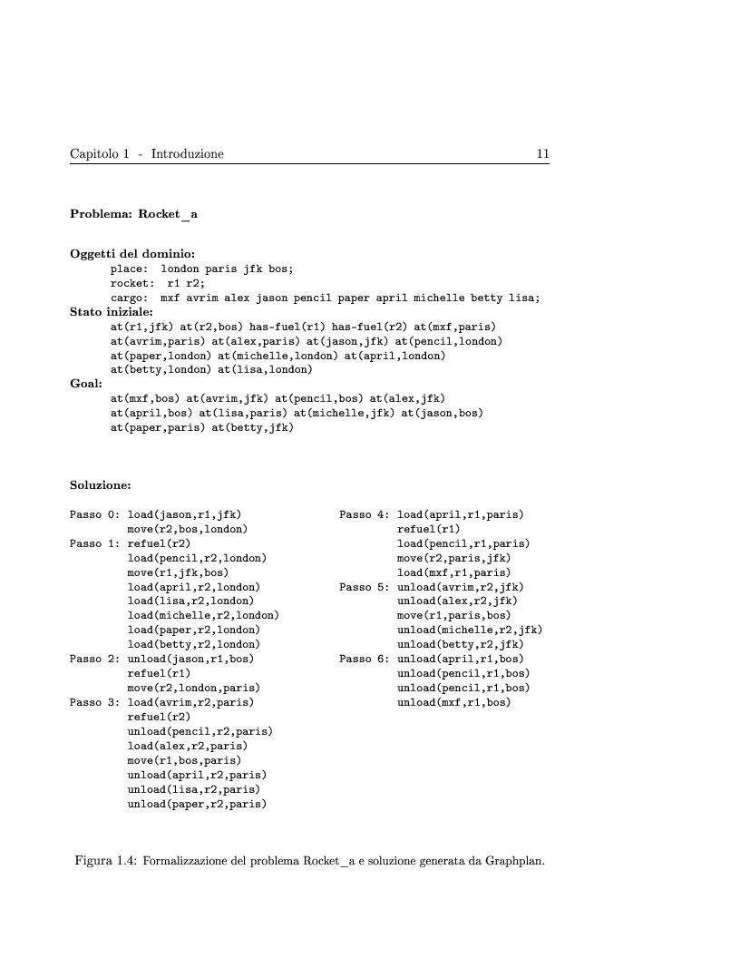Anteprima della tesi: Generazione ed adattamento di piani attraverso grafi di pianificazione: sviluppo e sperimentazione di algoritmi basati su ricerca locale e backtracking, Pagina 11