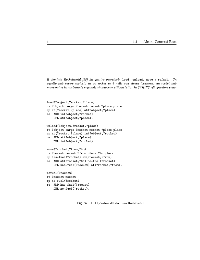 Anteprima della tesi: Generazione ed adattamento di piani attraverso grafi di pianificazione: sviluppo e sperimentazione di algoritmi basati su ricerca locale e backtracking, Pagina 4
