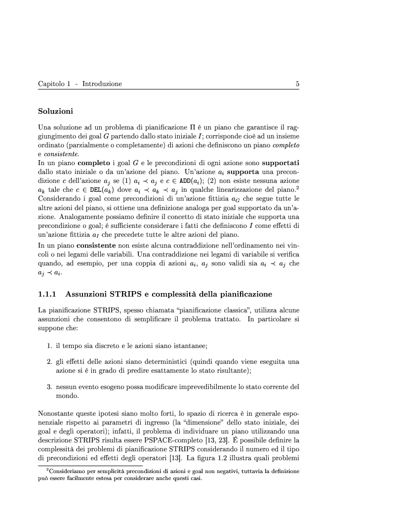Anteprima della tesi: Generazione ed adattamento di piani attraverso grafi di pianificazione: sviluppo e sperimentazione di algoritmi basati su ricerca locale e backtracking, Pagina 5