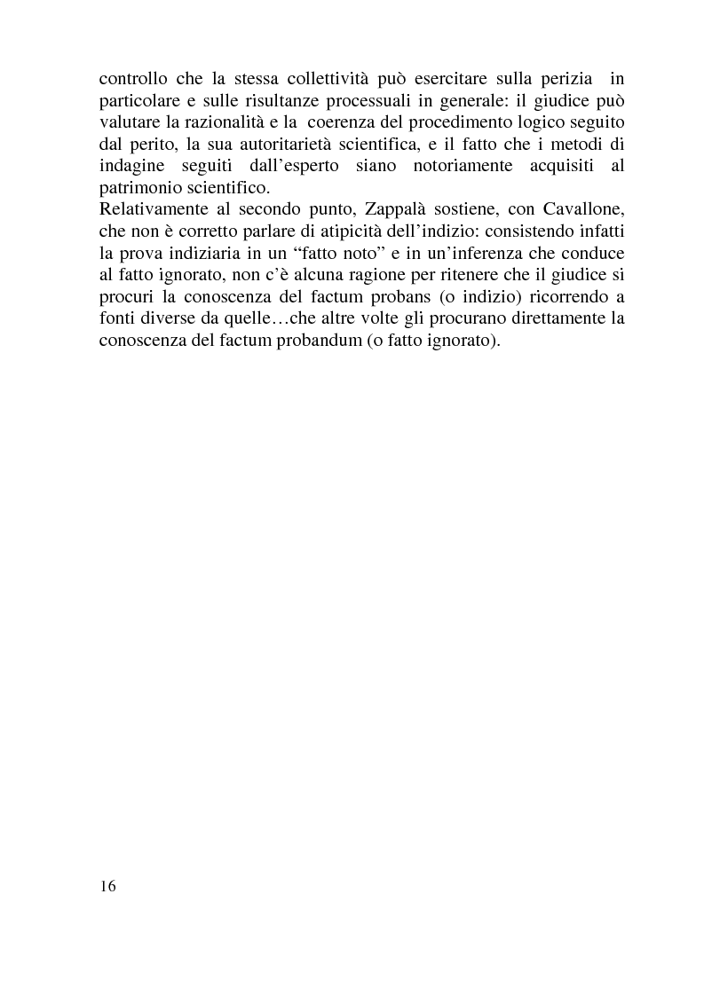 Anteprima della tesi: Ammissibilità ed efficacia probatoria dei nuovi mezzi di indagine processuale imposti dal progresso scientifico, Pagina 11