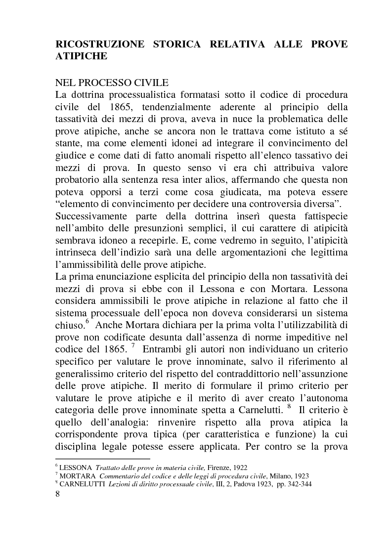 Anteprima della tesi: Ammissibilità ed efficacia probatoria dei nuovi mezzi di indagine processuale imposti dal progresso scientifico, Pagina 3