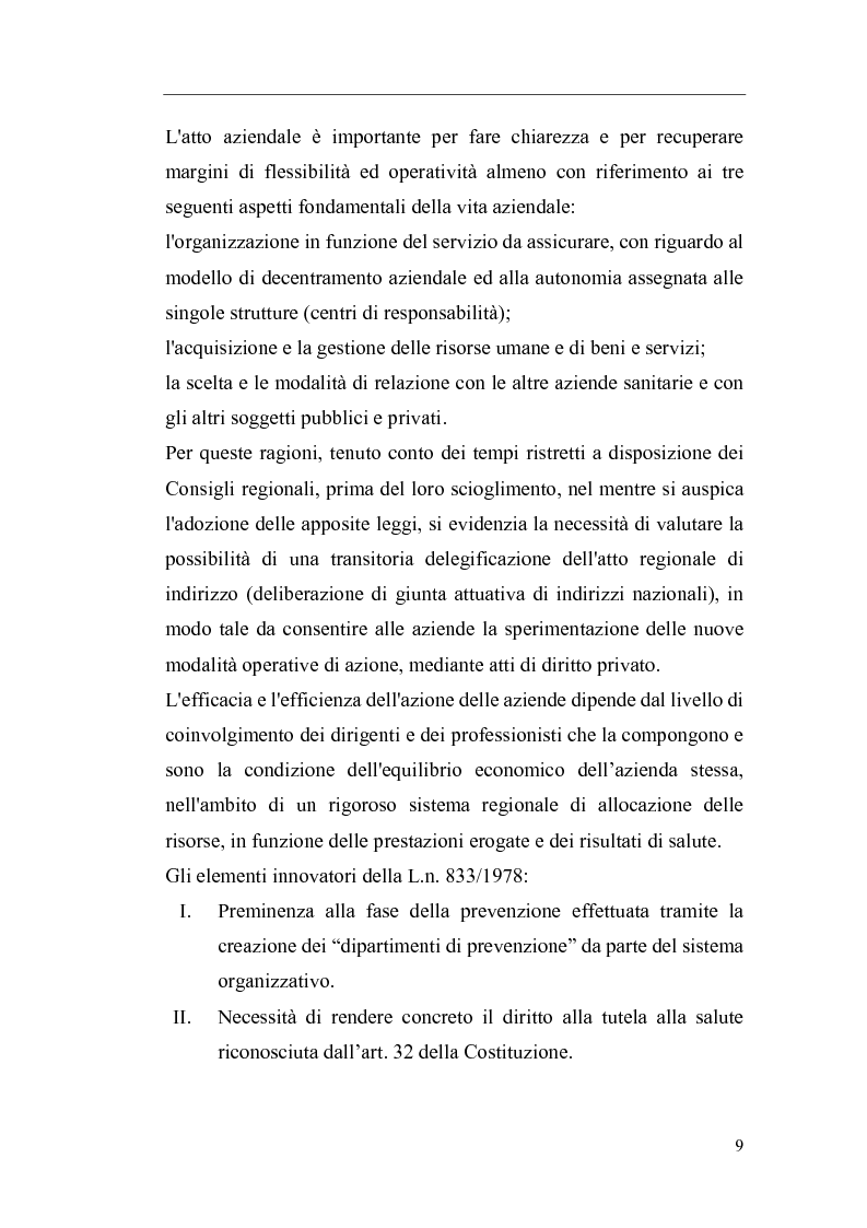 Anteprima della tesi: Il Direttore Generale dell'azienda sanitaria, Pagina 3