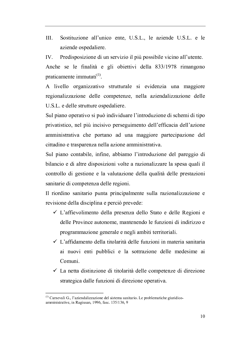 Anteprima della tesi: Il Direttore Generale dell'azienda sanitaria, Pagina 4