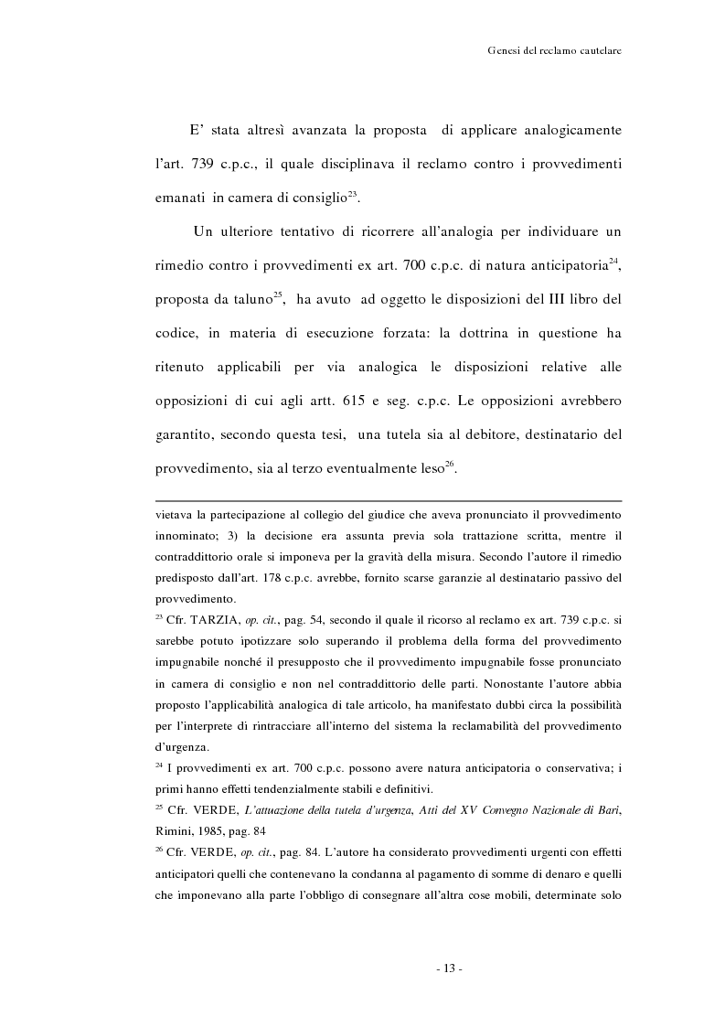 Anteprima della tesi: Il reclamo cautelare, Pagina 10