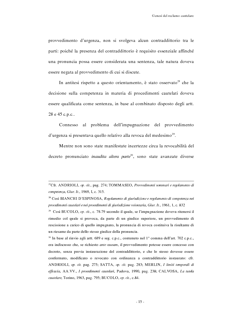 Anteprima della tesi: Il reclamo cautelare, Pagina 12