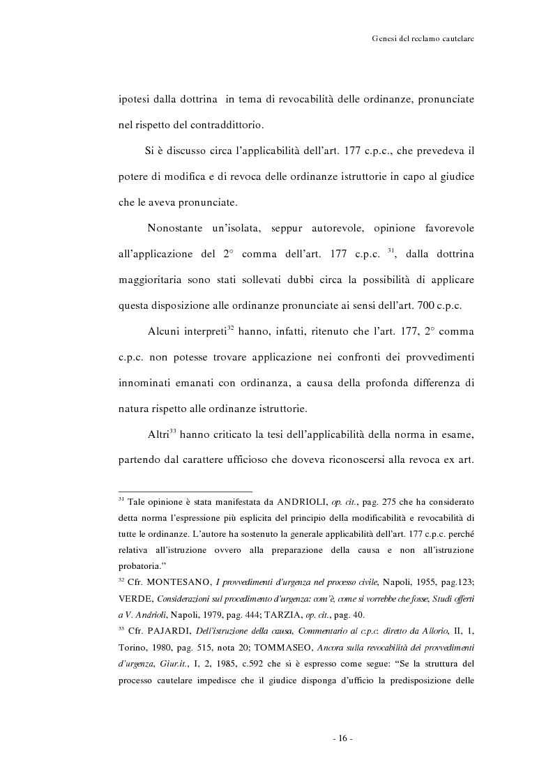 Anteprima della tesi: Il reclamo cautelare, Pagina 13