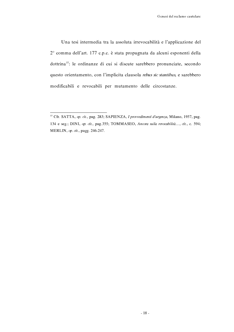 Anteprima della tesi: Il reclamo cautelare, Pagina 15