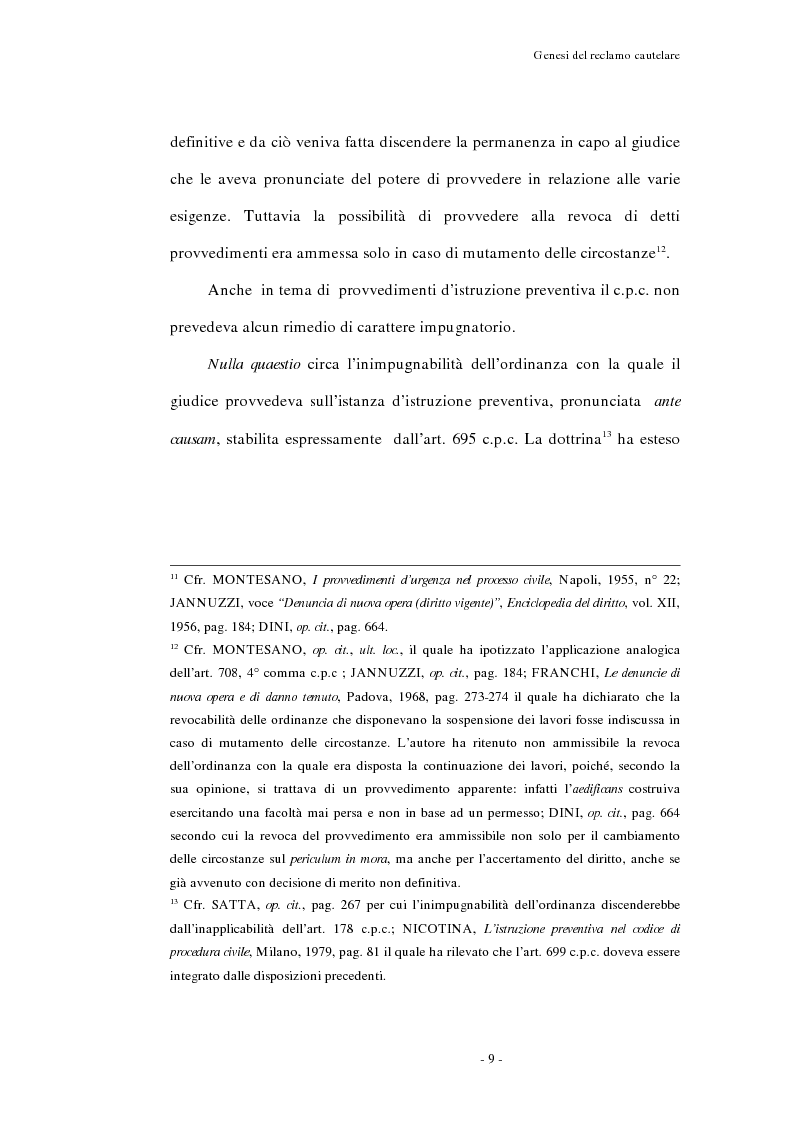 Anteprima della tesi: Il reclamo cautelare, Pagina 6