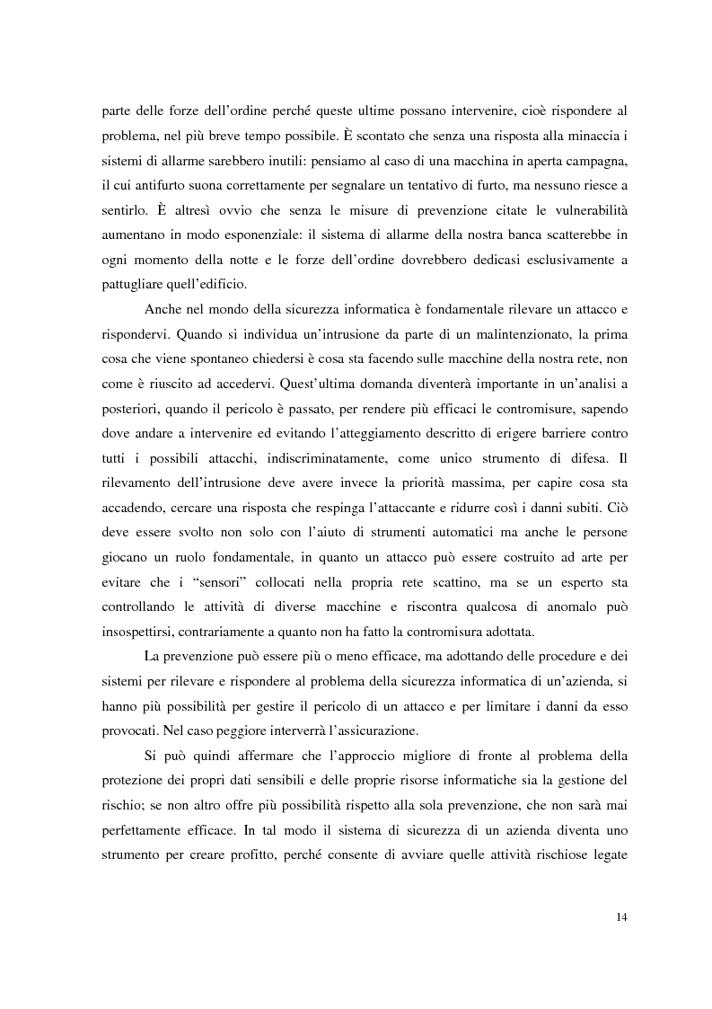 Anteprima della tesi: Managed Security Services: monitoring di una rete aziendale mediante tecnologie di log consolidation e correlazione degli eventi, Pagina 12