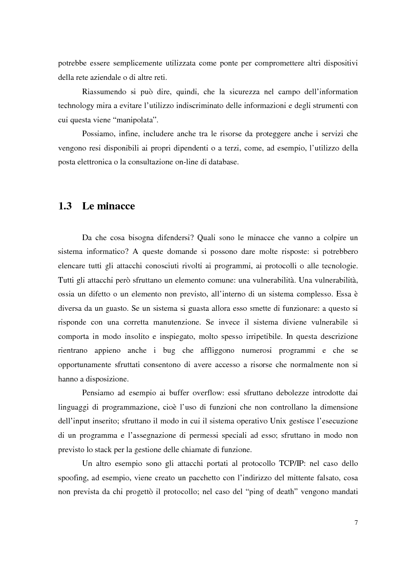 Anteprima della tesi: Managed Security Services: monitoring di una rete aziendale mediante tecnologie di log consolidation e correlazione degli eventi, Pagina 5