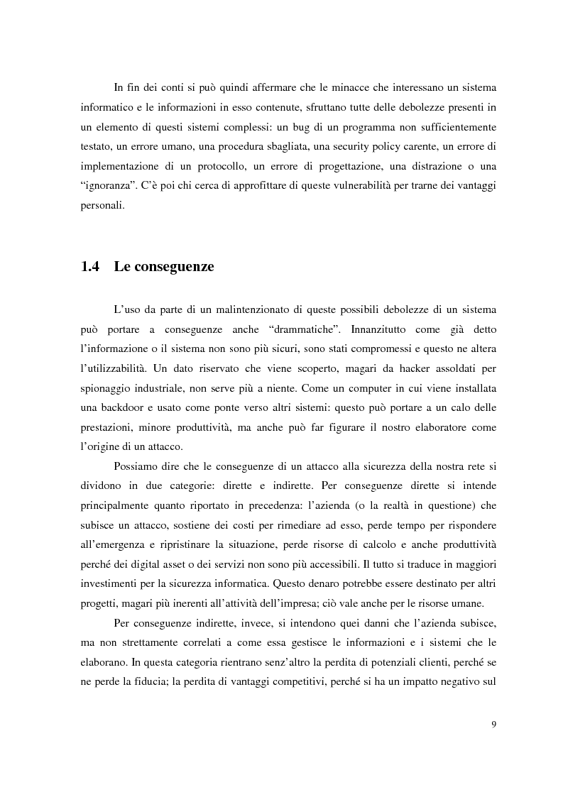 Anteprima della tesi: Managed Security Services: monitoring di una rete aziendale mediante tecnologie di log consolidation e correlazione degli eventi, Pagina 7