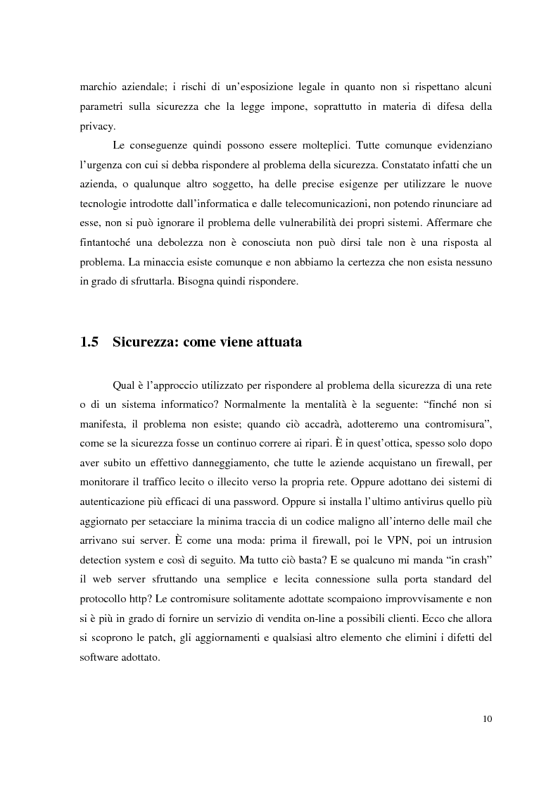 Anteprima della tesi: Managed Security Services: monitoring di una rete aziendale mediante tecnologie di log consolidation e correlazione degli eventi, Pagina 8