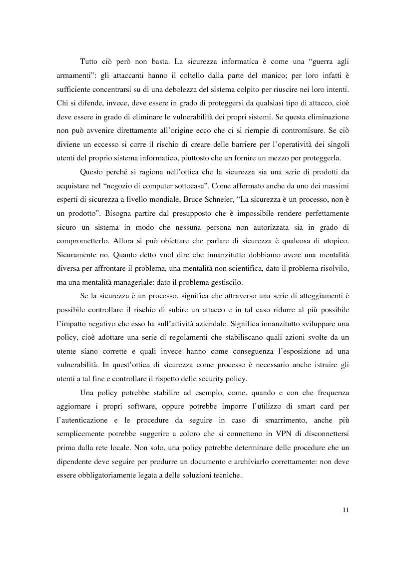 Anteprima della tesi: Managed Security Services: monitoring di una rete aziendale mediante tecnologie di log consolidation e correlazione degli eventi, Pagina 9