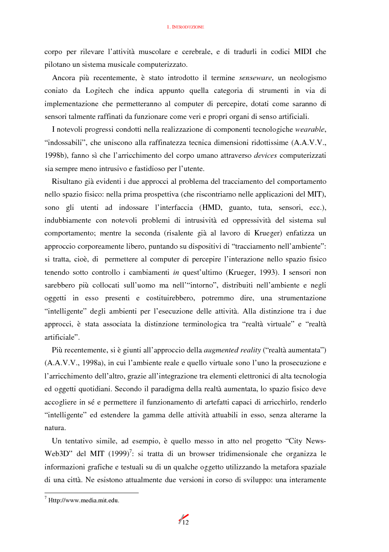 Anteprima della tesi: Lo spazio, l'informazione e l'arte: dinamiche di interazione, Pagina 12