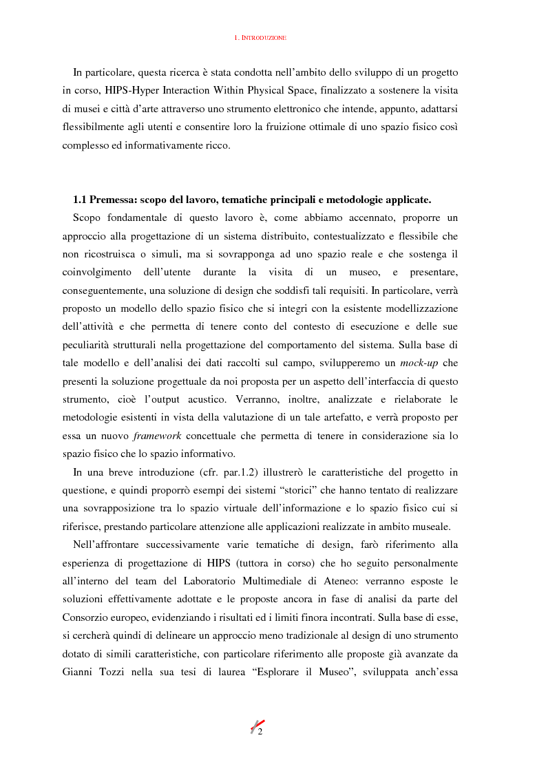 Anteprima della tesi: Lo spazio, l'informazione e l'arte: dinamiche di interazione, Pagina 2