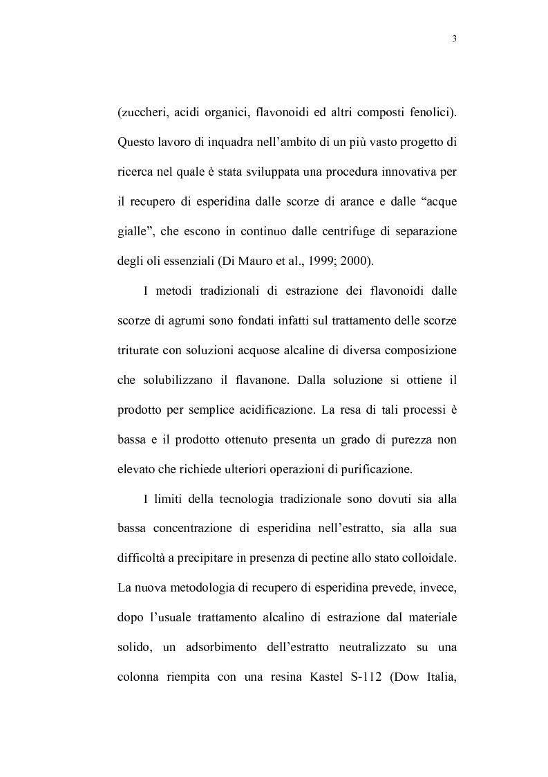 Anteprima della tesi: Recupero di antocianine da pulp wash di arance pigmentate mediante adsorbimento su resine, Pagina 3