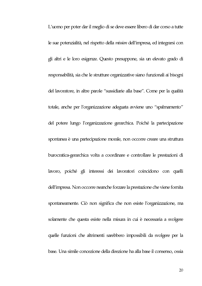 Anteprima della tesi: Qualità totale e rapporto di lavoro, Pagina 11