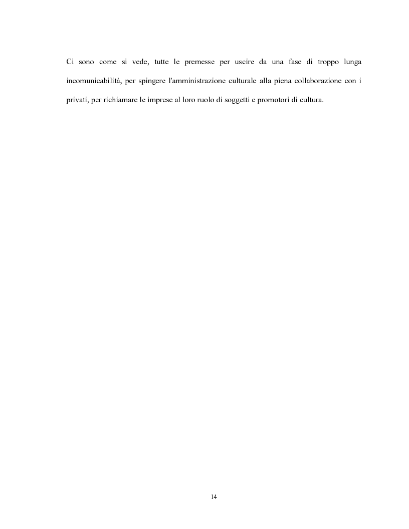 Anteprima della tesi: Le relazioni virtuose tra impresa & cultura: il caso Mandarina Duck, Pagina 14