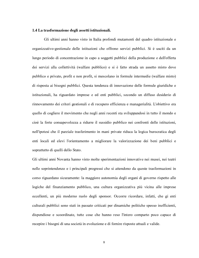 Anteprima della tesi: Le relazioni virtuose tra impresa & cultura: il caso Mandarina Duck, Pagina 8