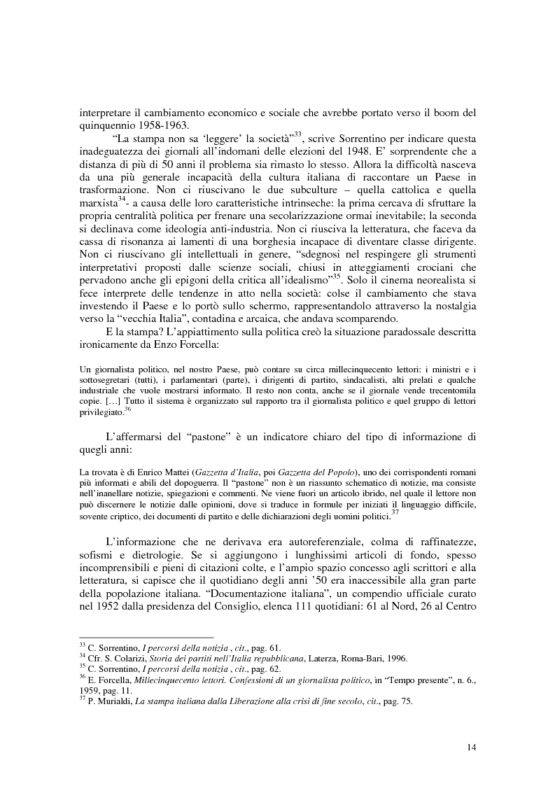 Anteprima della tesi: Manuale di sopravvivenza quotidiana. Giornali in Italia tra successo e insuccesso, Pagina 10
