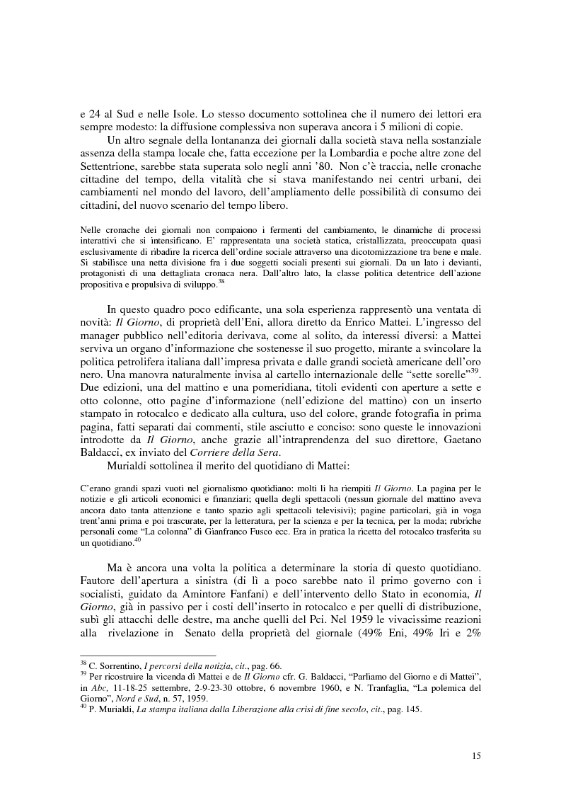 Anteprima della tesi: Manuale di sopravvivenza quotidiana. Giornali in Italia tra successo e insuccesso, Pagina 11