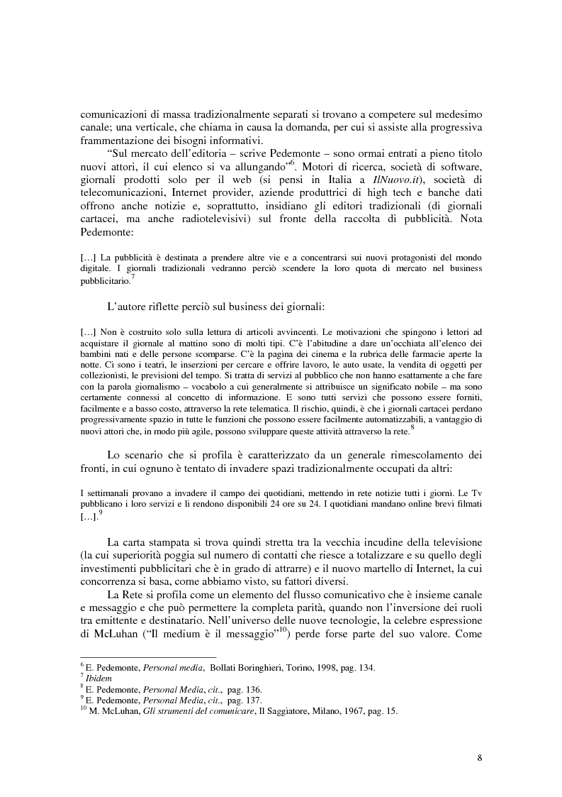 Anteprima della tesi: Manuale di sopravvivenza quotidiana. Giornali in Italia tra successo e insuccesso, Pagina 4