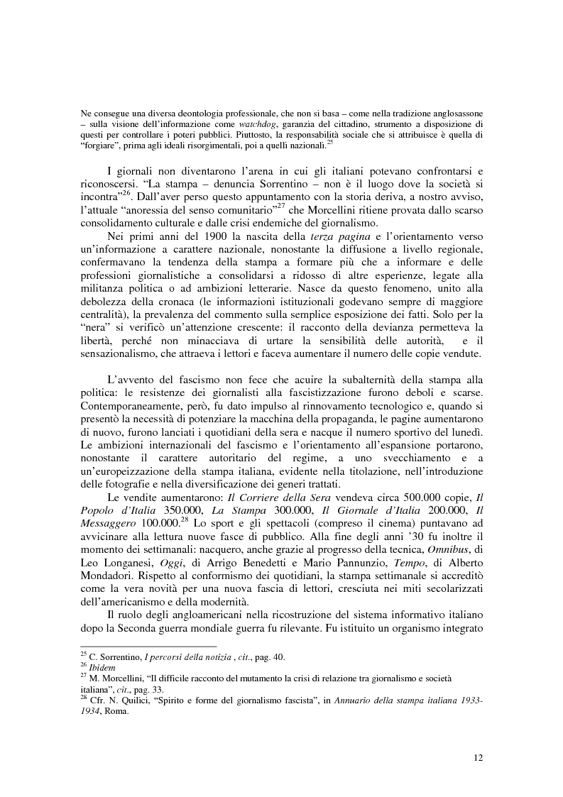 Anteprima della tesi: Manuale di sopravvivenza quotidiana. Giornali in Italia tra successo e insuccesso, Pagina 8