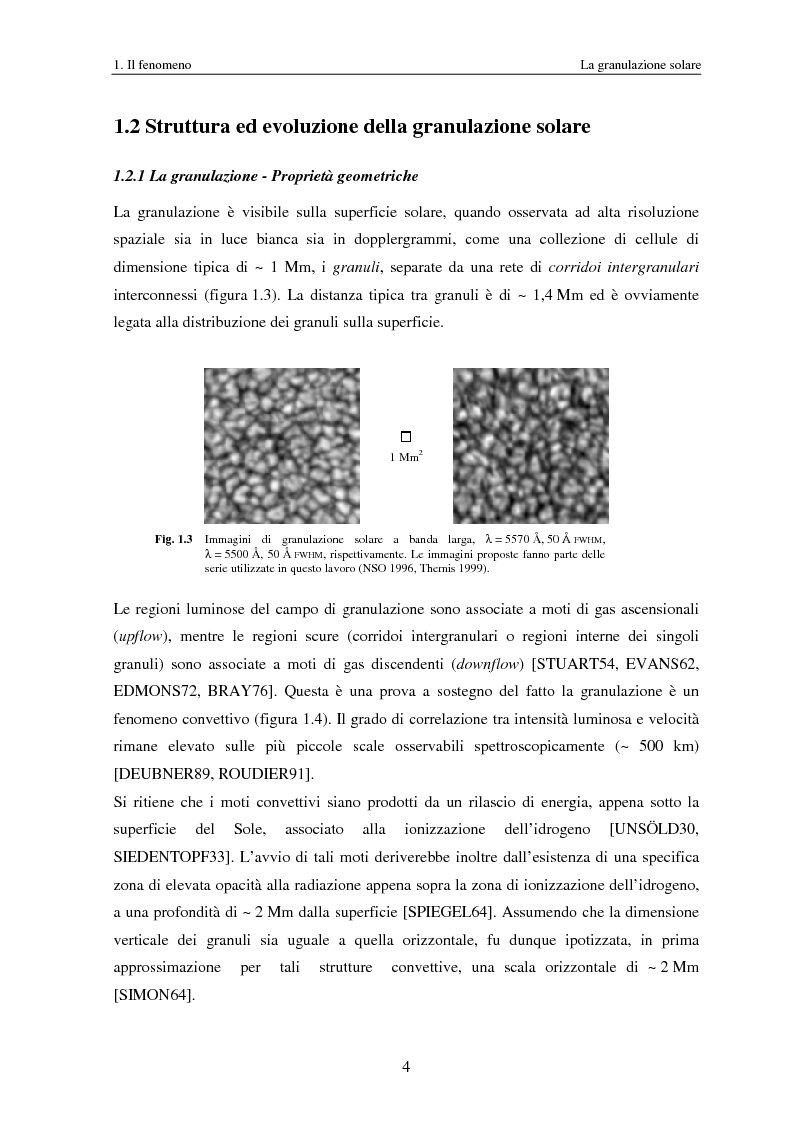 Anteprima della tesi: Analisi delle proprietà geometriche ed evolutive di strutture fotosferiche solari tramite algoritmi paralleli di riconoscimento e tracciamento, Pagina 7