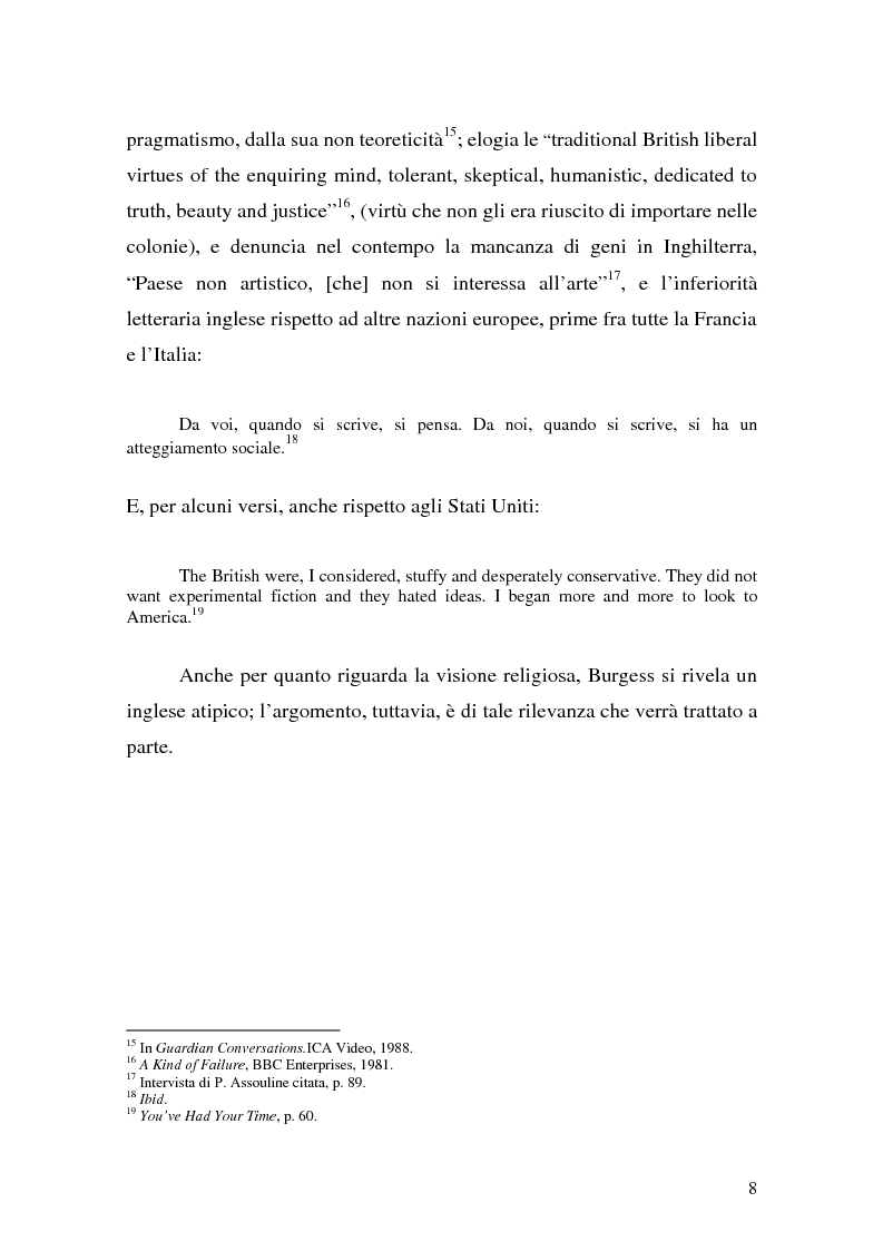 Anteprima della tesi: ''Queer as a Clockwork Orange'': la narrativa distopica di Anthony Burgess, Pagina 5