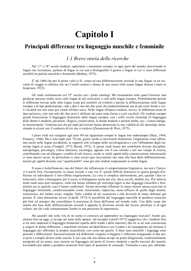 Anteprima della tesi: Il linguaggio maschile nella lingua giapponese moderna, Pagina 3