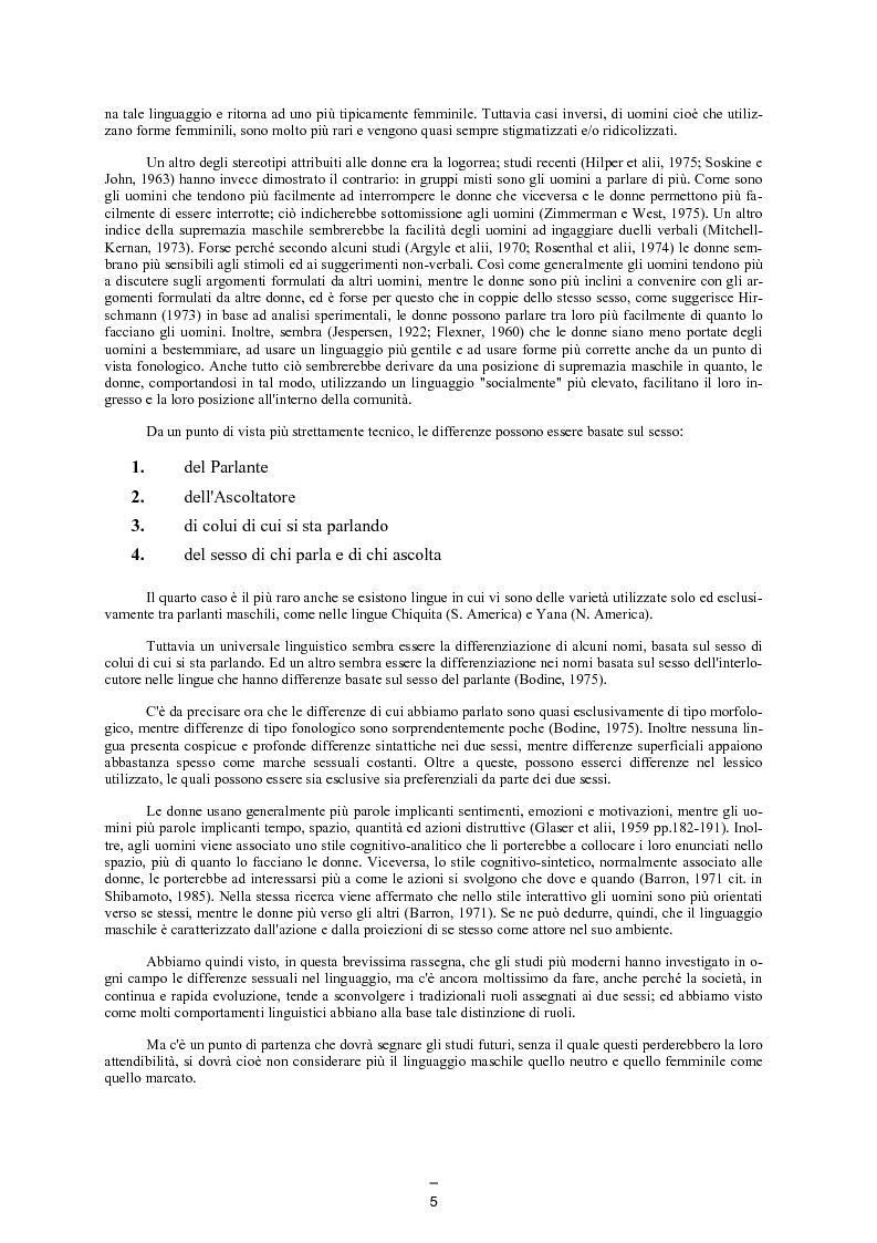 Anteprima della tesi: Il linguaggio maschile nella lingua giapponese moderna, Pagina 4