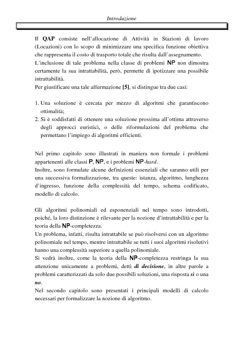 Anteprima della tesi: Metodi di assegnazione ottima ed applicazioni, Pagina 2