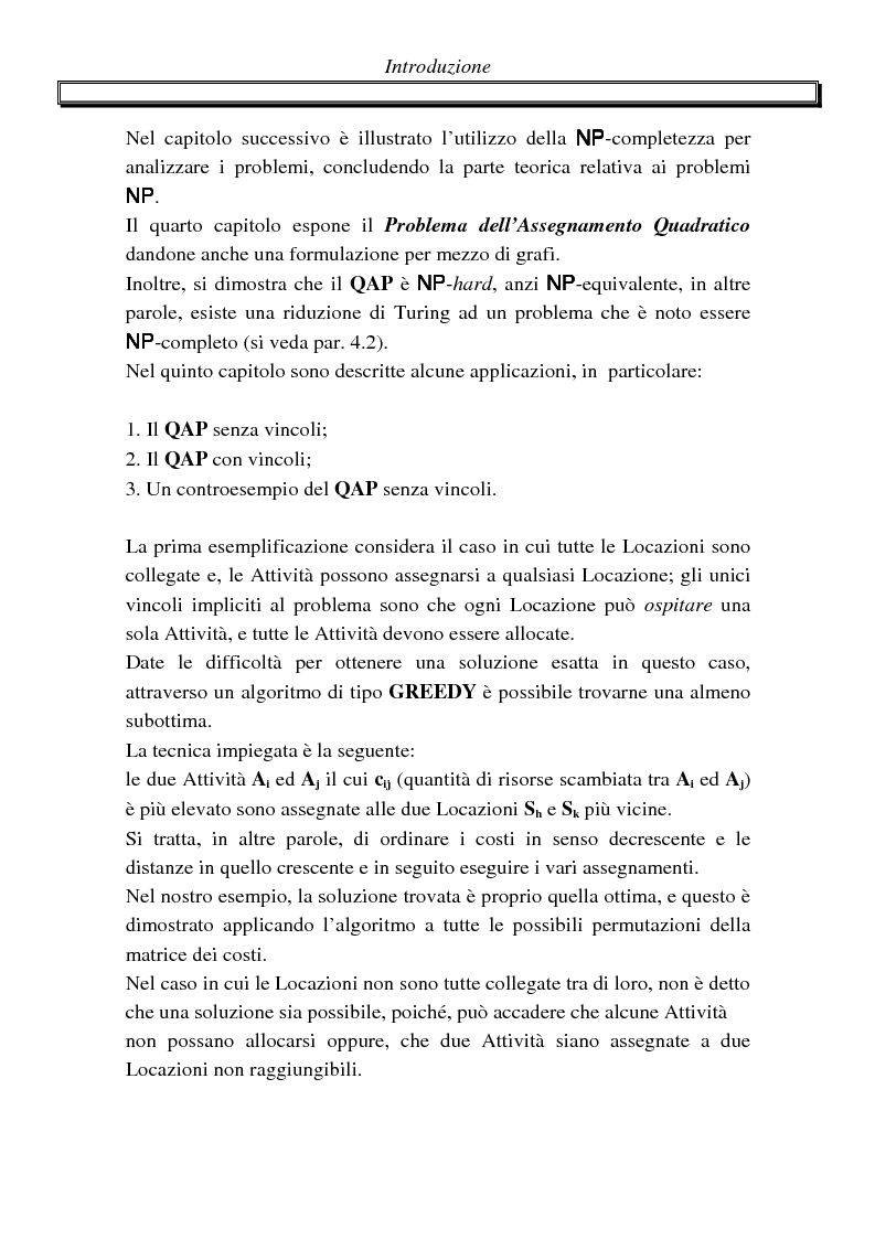 Anteprima della tesi: Metodi di assegnazione ottima ed applicazioni, Pagina 4