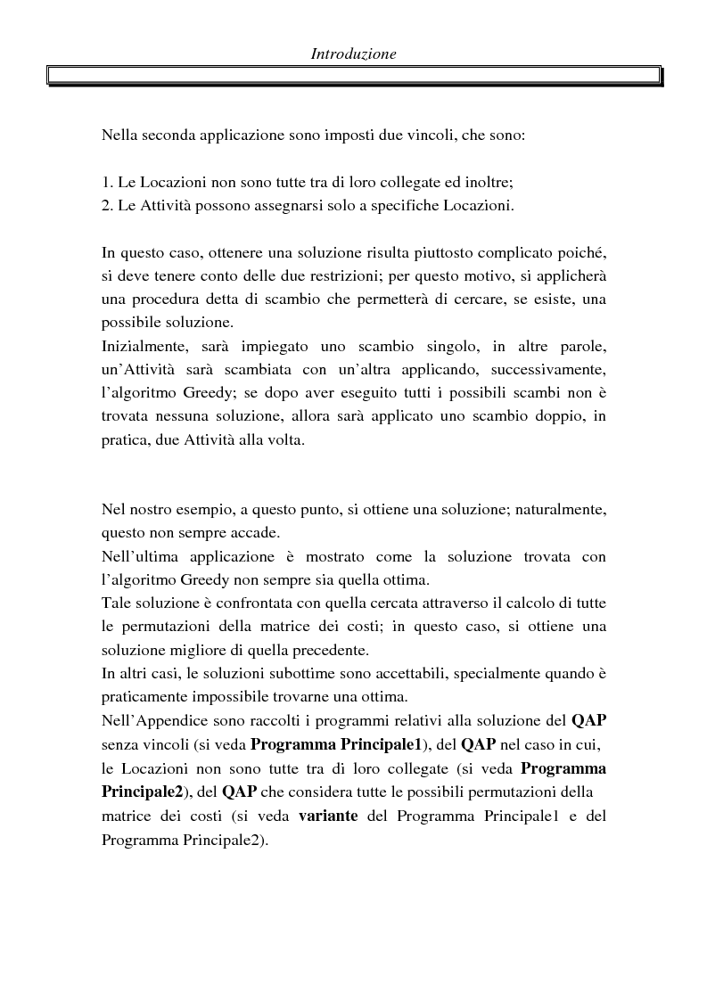 Anteprima della tesi: Metodi di assegnazione ottima ed applicazioni, Pagina 5