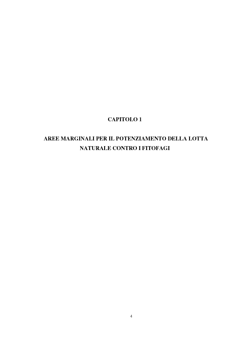 Anteprima della tesi: Influenza delle zone non coltivate sul ciclo degli insetti predatori, Pagina 2