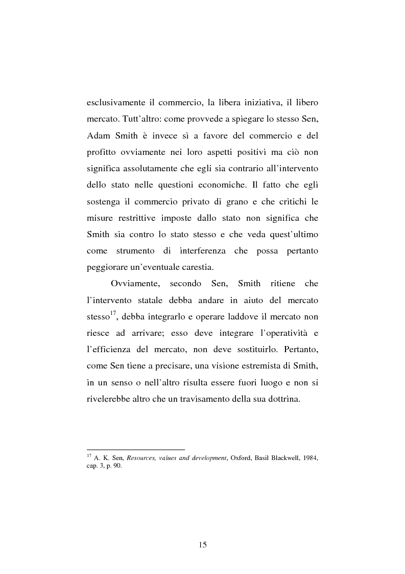 Anteprima della tesi: Amartya Sen lettore di Smith. Osservazioni sulla globalizzazione, Pagina 15
