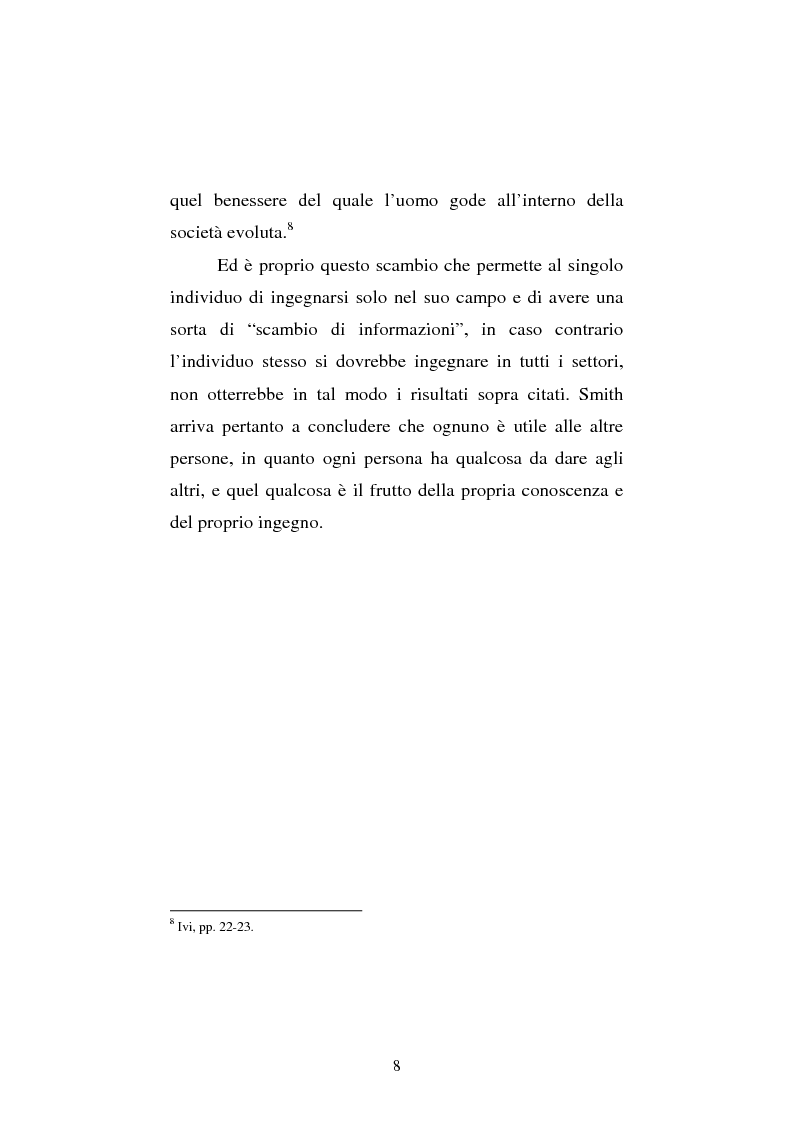 Anteprima della tesi: Amartya Sen lettore di Smith. Osservazioni sulla globalizzazione, Pagina 8