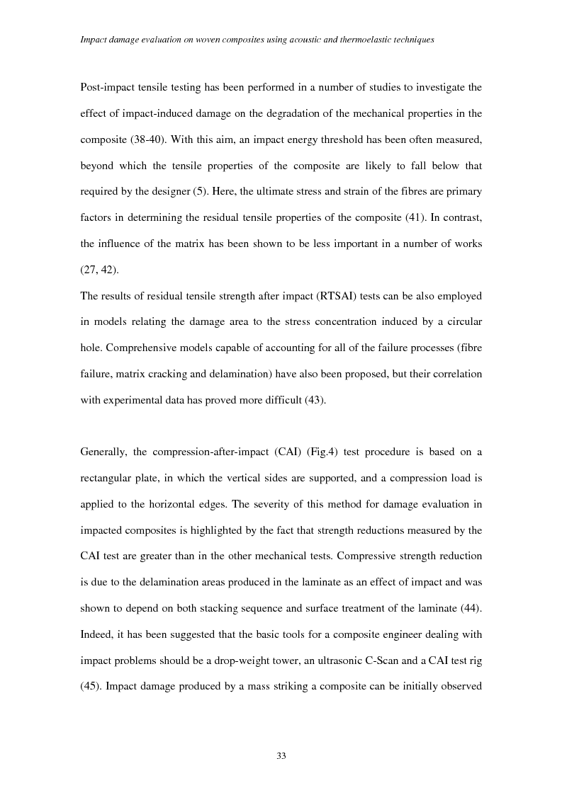 Anteprima della tesi: Impact damage evaluation in woven composites using acoustic and thermoelastic techniques, Pagina 15