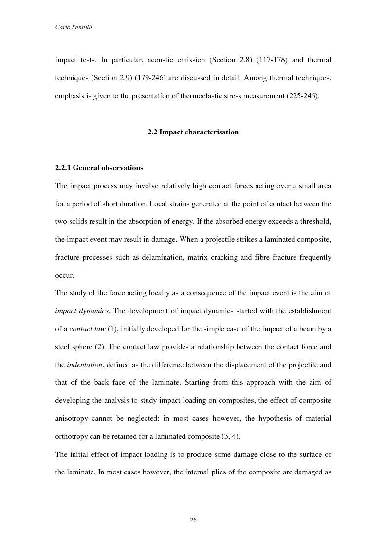 Anteprima della tesi: Impact damage evaluation in woven composites using acoustic and thermoelastic techniques, Pagina 8