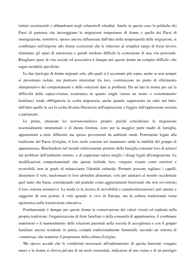 Anteprima della tesi: L'immigrazione femminile in Italia, Pagina 13
