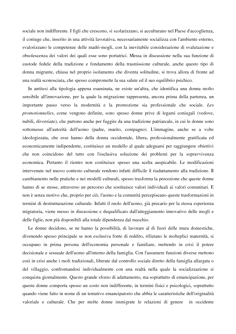 Anteprima della tesi: L'immigrazione femminile in Italia, Pagina 14