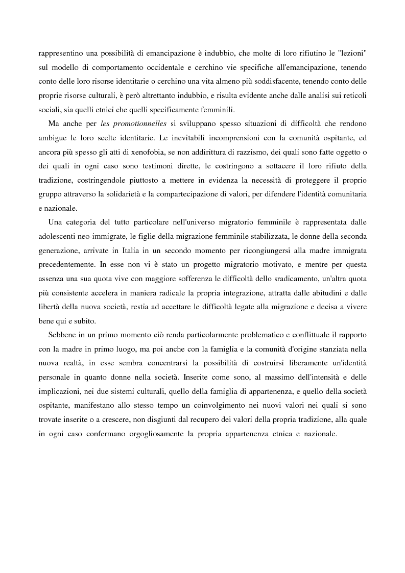 Anteprima della tesi: L'immigrazione femminile in Italia, Pagina 15