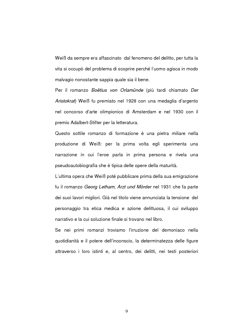 Anteprima della tesi: ''Jarmila. Una storia d'amore boema'' di Ernst Weiss. Traduzione e commento, Pagina 11