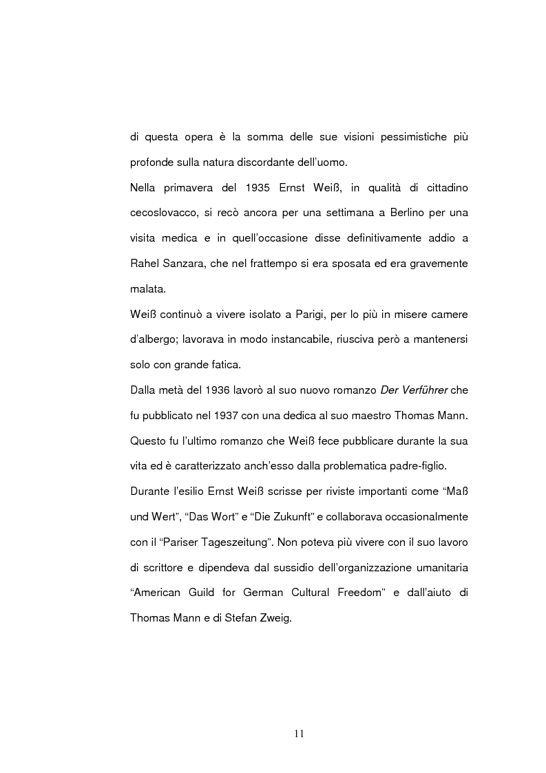 Anteprima della tesi: ''Jarmila. Una storia d'amore boema'' di Ernst Weiss. Traduzione e commento, Pagina 13