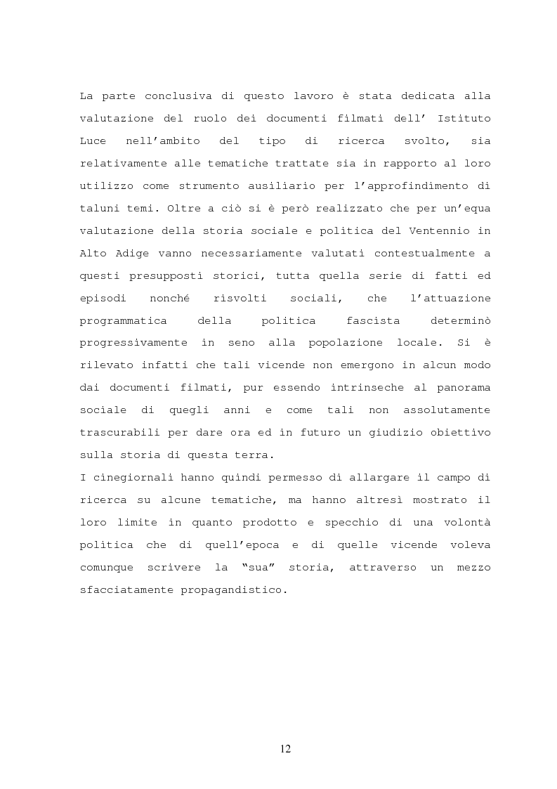 Anteprima della tesi: Il turismo nelle località dolomitiche nel Ventennio attraverso l'analisi dei cinegiornali Luce, Pagina 10