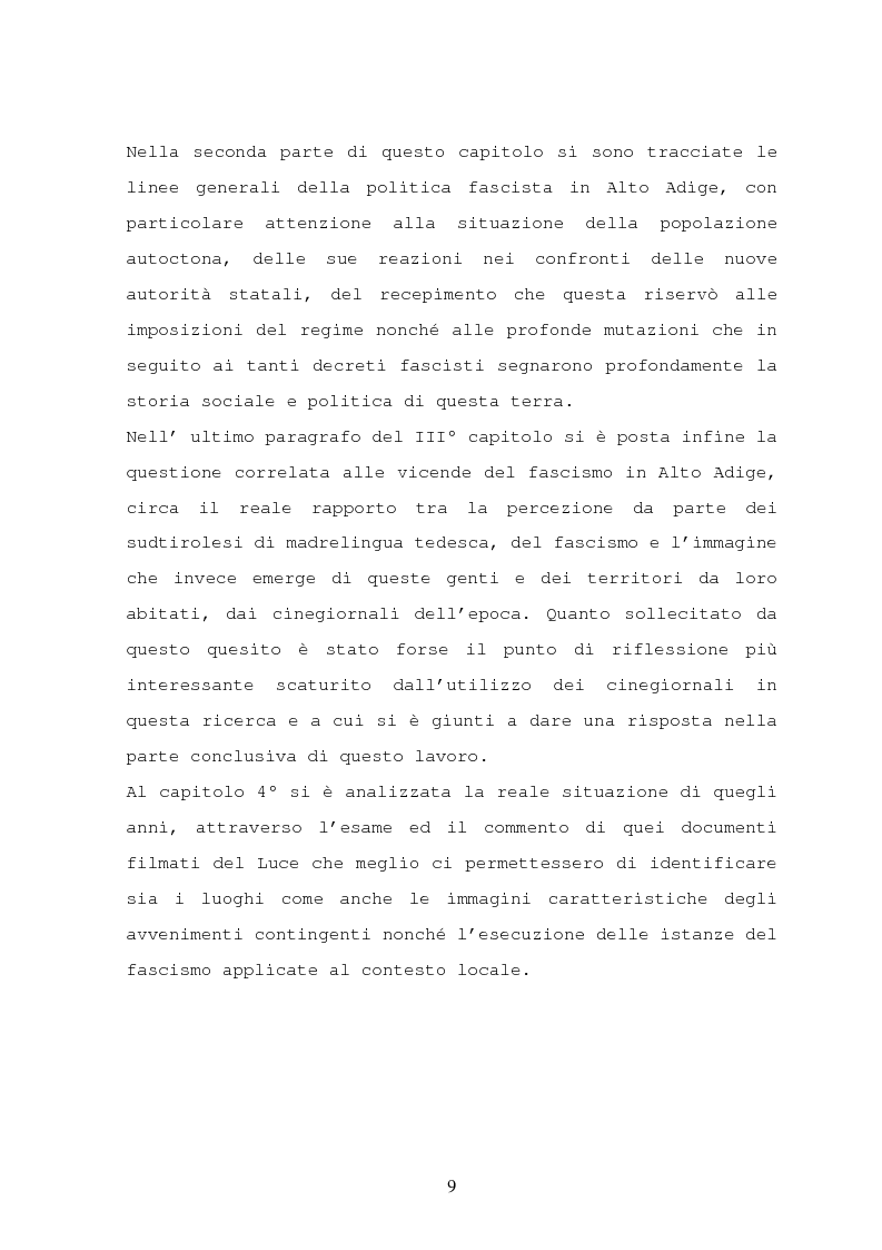 Anteprima della tesi: Il turismo nelle località dolomitiche nel Ventennio attraverso l'analisi dei cinegiornali Luce, Pagina 7