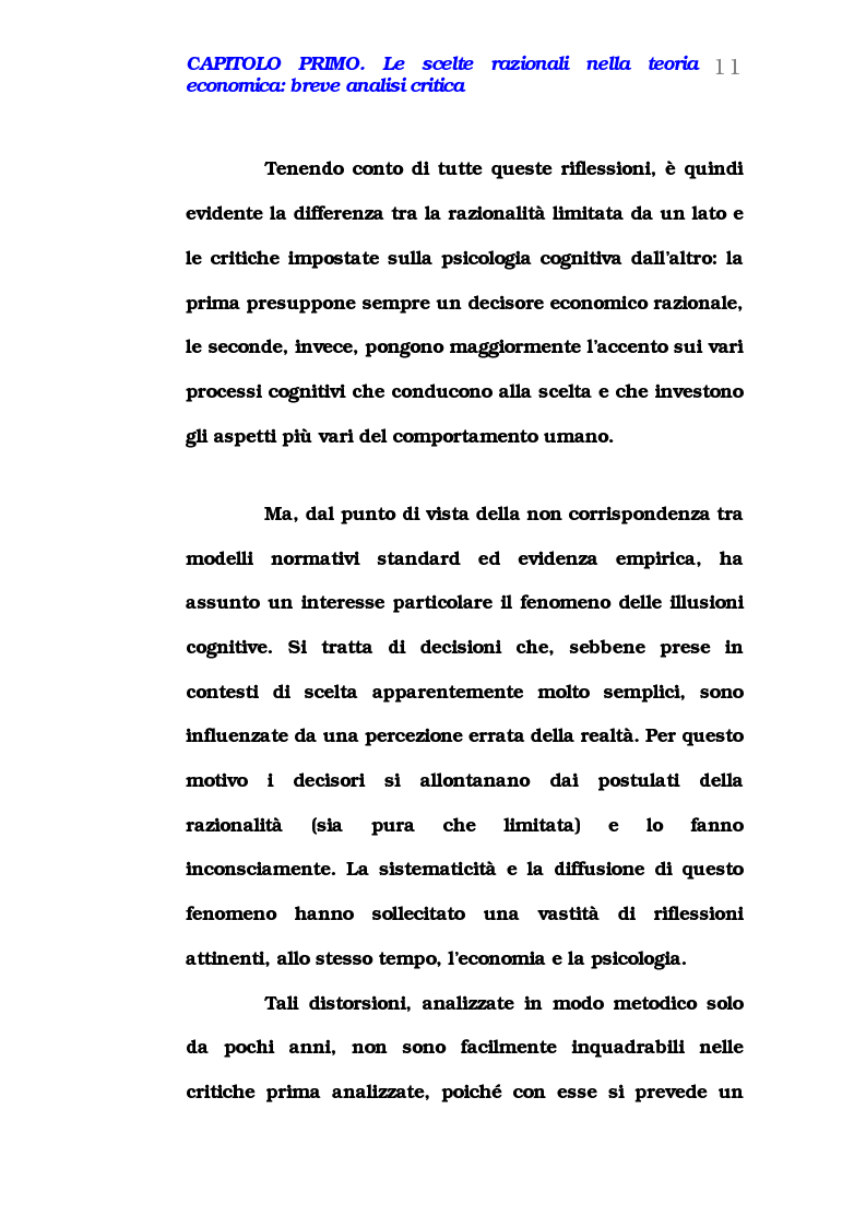 Anteprima della tesi: Comportamento del consumatore e illusioni cognitive, Pagina 6
